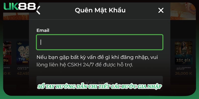 Sổ tay hướng dẫn chi tiết các bước gia nhập