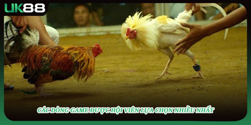 Các dòng game được hội viên lựa chọn nhiều nhất